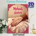 Mehndi Station Painting Poster, Elegant Traditional Indian-style Poster, Intricate Floral Henna Hand Design, Ideal For Wedding Ceremonies And Cultural_maomaolike.com