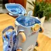 Portable Bear With Shoulder Strap Kid Cute Car Straw Bus Shape Children's Water Bottle 500ml Drinking Cup_maomaolike.com