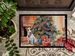 Jack Russell Terrier Cozy Christmas Doormat Front Door Mat Indoor Outdoor Rugs For Entryway, Non Slip Washable Low Pile, 24H X 36W_maomaolike.com