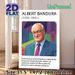 Albert Bandura Themed Painting Poster, Vibrant Polygonal Style Portrait Poster, Informative Design With Social Learning Theory Intro, Ideal For_maomaolike.com