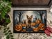 Norwich Terrier Spooky Halloween Doormat Front Door Mat Indoor Outdoor Rugs For Entryway, Non Slip Washable Low Pile, 24H X 36W_maomaolike.com