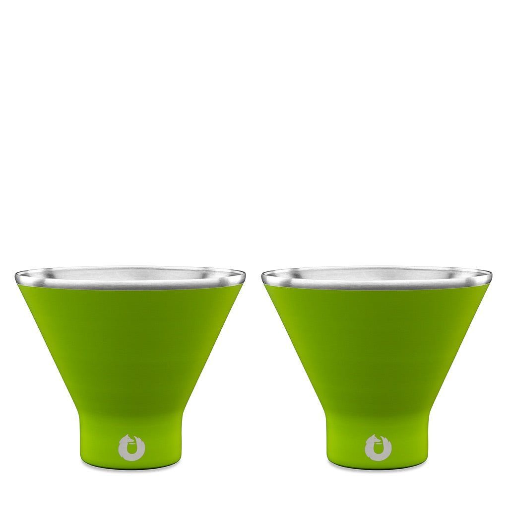 Stainless Steel Martini Glass, Set Of 2 - Lime_maomaolike.com