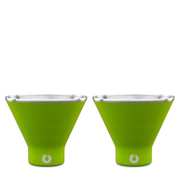Stainless Steel Martini Glass, Set Of 2 - Lime_maomaolike.com