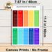 Multiplication Table Painting Poster, Vibrant Color-coded Math Chart Poster, Practical Educational Aid To Support Arithmetic Learning Ideal For Study_maomaolike.com