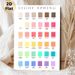 Light Spring Color Palette Painting Poster, Clean Minimalist Color Swatch Poster, Practical Color Reference Tool For Studio, Home Workspace And_maomaolike.com