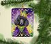 Black Poodle King Of Mardi Gras Porcelain Ornament Christmas Tree Hanging Decorations For Home Christmas Holiday, Rectangle, Gift, Multicolor_maomaolike.com