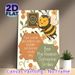 Bee Inspirational Quote Painting Poster, Cute Cartoon Cheerful Bee & Uplifting Messages Poster, Warm Motivational Decor Ideal For Home, Office Or_maomaolike.com