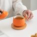 Good Luck Ugly Orange Ceramic Mug With Lid Office Gift Coffee Tea Cup Custom Logo_maomaolike.com