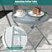 3 Pieces Patio Folding Chair Set Outdoor Metal Conversation Set_maomaolike.com