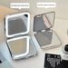 Makeup With LED Light Portable Travel Home Vanity Table Mini Folding Mirror_maomaolike.com