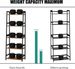 Bookcase, White Bookcase Storage Shelves,Industrial Modern Bookshelves, Small Desk Organizer For Bedroom Storage, Home Office Book Stand,Living Room,Balcony,Kitchen Shelf,Study_maomaolike.com