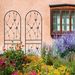 2 Pack Metal Garden Trellis 71" X 19.7" Rustproof Trellis For Climbing Plants Outdoor Flower Support Butterfly Deco Black_maomaolike.com