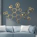 24 Pieces Hollow Hexagonal Frame Wall For Living Room Bedroom Sofa Background Decoration Acrylic Mirror Stickers_maomaolike.com