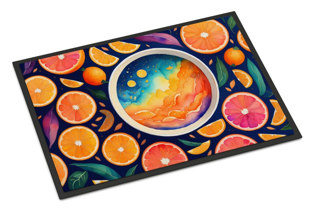 Colorful Oranges Doormat Front Door Mat Indoor Outdoor Rugs For Entryway, Non Slip Washable Low Pile, 24H X 36W_maomaolike.com