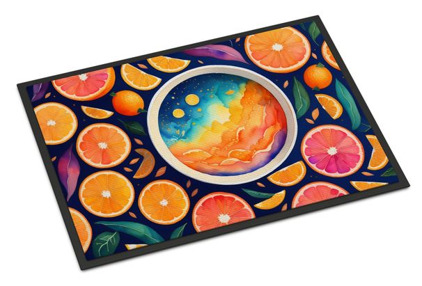 Colorful Oranges Doormat Front Door Mat Indoor Outdoor Rugs For Entryway, Non Slip Washable Low Pile, 24H X 36W_maomaolike.com