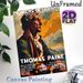 Thomas Paine Pioneers Of Liberty Painting Poster, Vibrant Retro Graphic Portrait Poster, Educational Patriotic Piece Ideal For Home Study, Office And_maomaolike.com