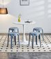 6 Pack Stackable Classroom Stools Plastic Stools Nesting Stools Colorful Round Stools Indoor Outdoor Flexible Seating Decorative Stools Chairs For Home Office School Classroom Blue_maomaolike.com