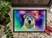 Hippie Animal Polar Bear Doormat Front Door Mat Indoor Outdoor Rugs For Entryway, Non Slip Washable Low Pile, 24H X 36W_maomaolike.com