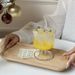 Unique Vintage Glass Ins-style Short Stem Iced Americano Coffee Latte Cup, Specialty Drink And Juice Cup_maomaolike.com