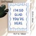 Inspirational Quote Painting Poster, Blue & White Striped Wavy Frame Handwritten Typography Poster, Warm Heartfelt Message Ideal For Living Room_maomaolike.com