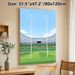 Rugby Stadium Themed Painting Poster, Vibrant Flat Graphic Style Rugby Stadium With Goalposts Poster, Sports-inspired Wall Decor Ideal For Home, Game_maomaolike.com