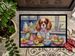 Decorating Easter Cavalier Spaniel Doormat Front Door Mat Indoor Outdoor Rugs For Entryway, Non Slip Washable Low Pile, 24H X 36W_maomaolike.com