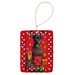 Miniature Pinscher Holiday Christmas Porcelain Ornament Christmas Tree Hanging Decorations For Home Christmas Holiday, Rectangle, Gift, Multicolor_maomaolike.com