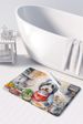 Bearded Collie The Chef Memory Foam Kitchen Mat Machine Washable Anti-Fatigue Mat Cushion Comfort Bath Mat Or Kitchen Rug_maomaolike.com