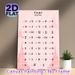 Thai Alphabet Painting Poster, Soft Pink Minimalist Poster, Clear Thai Letters With Phonetic Guides, Practical For Language Learning, Suitable For_maomaolike.com
