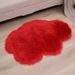 Modern Simple Top-sale Wool Carpet Indoor Bedroom Living Room Rug Irregular Shape Machine Washable Long Plush Cross-Border Supply_maomaolike.com