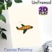 Cartoon Airplane Painting Poster, Warm-toned Minimalist Flying Plane With Cloud Trails Poster, Whimsical Simple Decor Ideal For Bedroom, Living Room_maomaolike.com