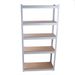 5 Tier Laminated White Metal Shelving Unit Adjustable Garage Storage Utility Rack Heavy Duty Shelves Organization Multipurpose Shelf Warehouse Basement Pantry 29" W X 12" D X 59" H 1Pack_maomaolike.com