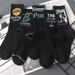 Unisex Cotton socks for men, mid length socks with anti odor letters, Instagram trendy midsole, student sports basketball_maomaolike.com