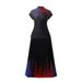 Women's Clothing rainbow print short sleeved loose skirt women's two piece suit_maomaolike.com