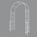 Metal Garden Arch W55'' X H94.5'' Garden Arbor Trellis Climbing Plants Support Rose Arch Outdoor Arch Cream White_maomaolike.com