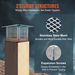 VEVOR Chimney Cap, 9 X 9 Inch, 304 Stainless Steel Fireplace Chimney Cover, Not Easily Toppled & Practical Accessories & Easy Installation, Fits Mesh Flue Covers Outside Clay Flue Shingles, Silver_maomaolike.com