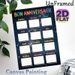 Birthday Tracker Painting Poster, Vibrant Starry-Themed Poster, Practical Design To Record Monthly Birthdays, Ideal For Office Or Community Spaces_maomaolike.com