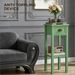 2-Tier Side Table With Drawer Shelf, End Table_maomaolike.com