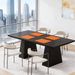 Dining Table, Farmhouse Wood Kitchen Table For 6 People_maomaolike.com