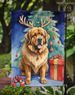 Tibetan Mastiff Christmas Reindeer Garden Flag Mailbox Flag Decorative Yard Flag Banner Outside Patio Artwork Yard Flower Beds, Garden Size, Multicolor_maomaolike.com