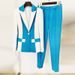 Women's Clothing 2024 new celebrity fashion contrast color matching one button suit skinny pants suit two piece set_maomaolike.com