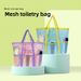 Large For Swimming Clothes Miscellaneous Organizer Beach Mesh Handheld Storage Toiletry Bag_maomaolike.com