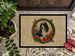 English Springer Spaniel Christmas Flowers Doormat Front Door Mat Indoor Outdoor Rugs For Entryway, Non Slip Washable Low Pile, 24H X 36W_maomaolike.com