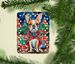 French Bulldog Christmas Porcelain Ornament Christmas Tree Hanging Decorations For Home Christmas Holiday, Rectangle, Gift, Multicolor_maomaolike.com