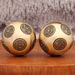 Brass Round Ten-Sided Stress Relief Cube Ornament Fortune Wheel Fitness Handball Spinner Good Luck_maomaolike.com