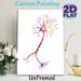 Neuron Themed Painting Poster, Vibrant Watercolor Neuron Anatomy Poster, Informative Artistic Decor Suitable For Office, Clinic And Study Space_maomaolike.com
