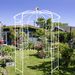 Metal Garden Arch Iron Garden Arbors Gazebo Dia81.3'' X 114.2'' High Birdcage Shape Pergola Pavilion For Wedding Ceremony Outdoor_maomaolike.com