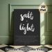 Bible Verse "Salt + Light" Painting Poster, Minimalist Monochrome Typographic Poster, Inspirational Religious Scripture Art, Ideal For Home, Office Or_maomaolike.com