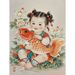 Super Cute New Year Picture Doll Prosperity Child Poster Wall Glass Cabinet Door Decoration Sticker_maomaolike.com