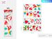 12 Pack Christmas Gel Window Stickers, Christmas Santa Claus Snowman Snowflake Penguin Christmas Tree Gift Window Stickers For Kids Christmas Window Decoration._maomaolike.com